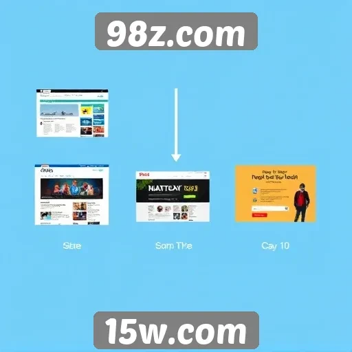 Evolução do design do site 98z.com
